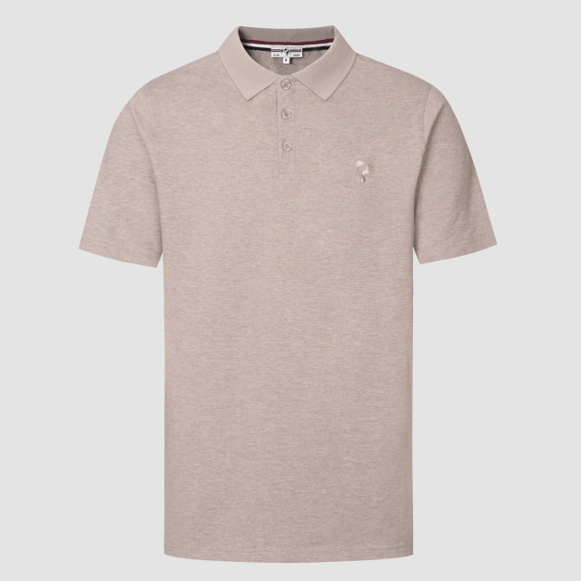Q1905 Polo shirt willemsdorp zand melange QM2653935-842-1 large