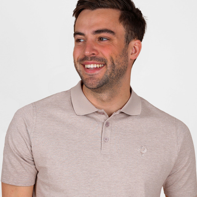 Q1905 Polo shirt willemsdorp zand melange QM2653935-842-1 large