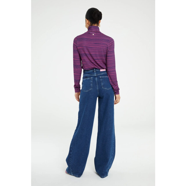 Fabienne Chapot 150-top-aw23 8712-7613-str jade top eggplant/cheeky cher 150-TOP-AW23 8712-7613-STR large