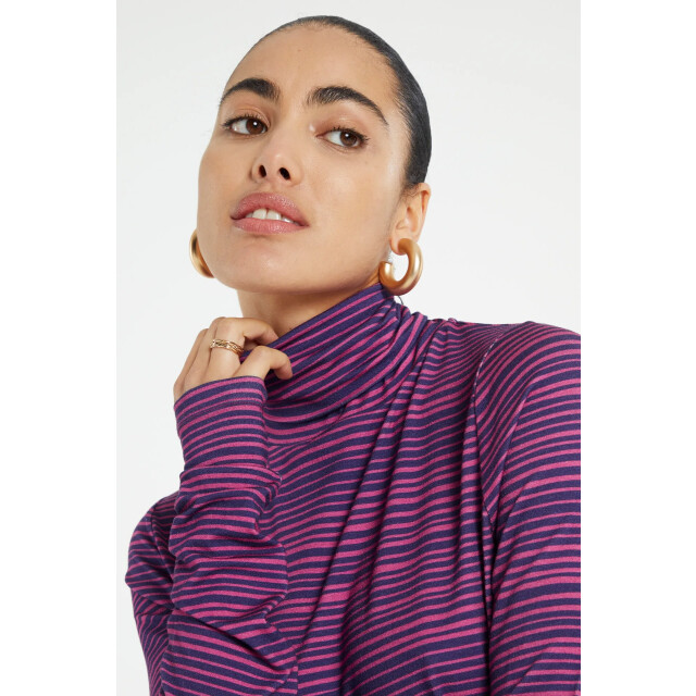 Fabienne Chapot 150-top-aw23 8712-7613-str jade top eggplant/cheeky cher 150-TOP-AW23 8712-7613-STR large