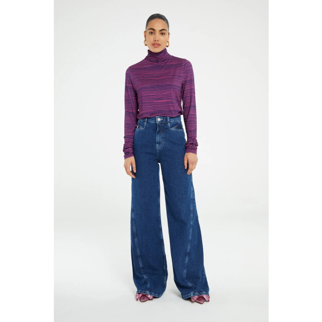 Fabienne Chapot 150-top-aw23 8712-7613-str jade top eggplant/cheeky cher 150-TOP-AW23 8712-7613-STR large