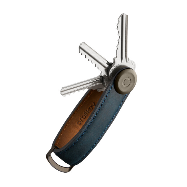 Orbitkey 2.0 crazy horse marine blue blue CHLO-2-MBMBGM large