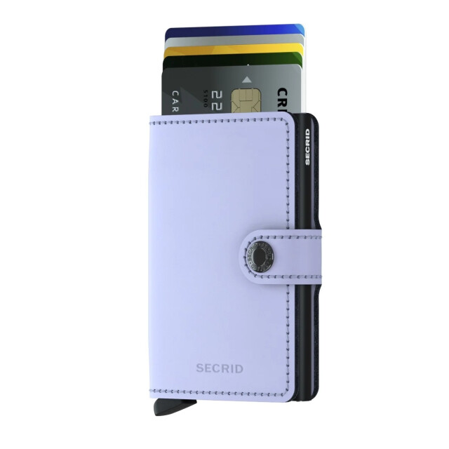 Secrid Miniwallet matte lilac black MM-Lilac Black large