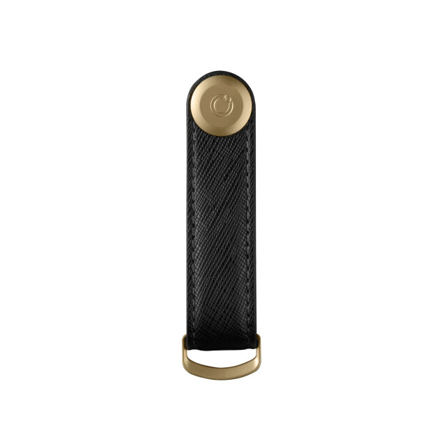 Orbitkey 2.0 saffiano leather liquorice black SFLO-2-LBBKYG large