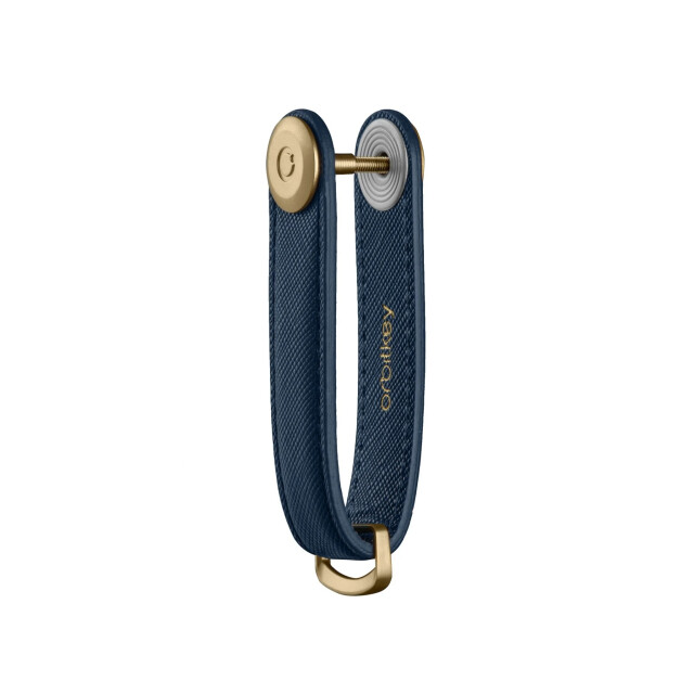 Orbitkey 2.0 saffiano leather oxford navy SFLO-2-NVNVYG large