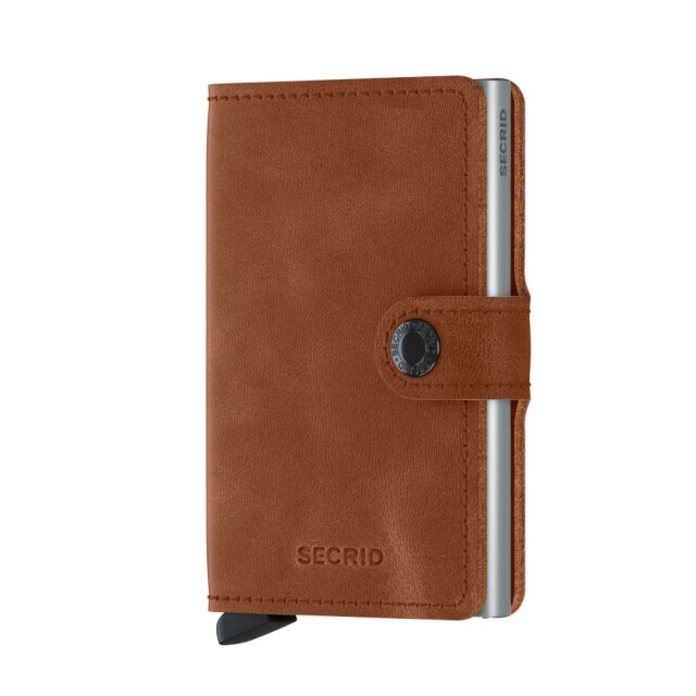 Secrid Mv miniwallet vintage cognac silver MV-Cognac silver large