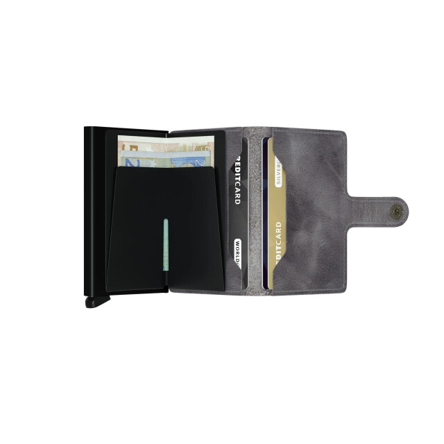 Secrid Mv miniwallet vintage grey black MV grey black large