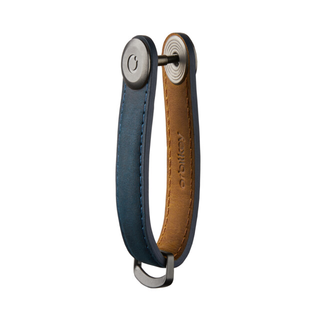 Orbitkey 2.0 crazy horse marine blue blue CHLO-2-MBMBGM large