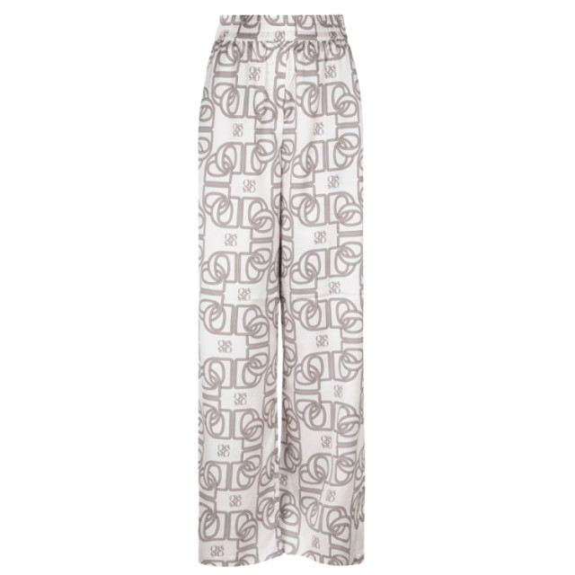 Dante 6 D6 teo logo printed wide leg pants D6 Teo Logo Printed Wide Leg Pants/Butter Cream 1175 large