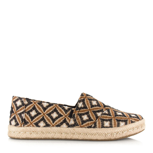 Toms alpargata rope 2.0 | geo black espadrilles dames 10020700 large