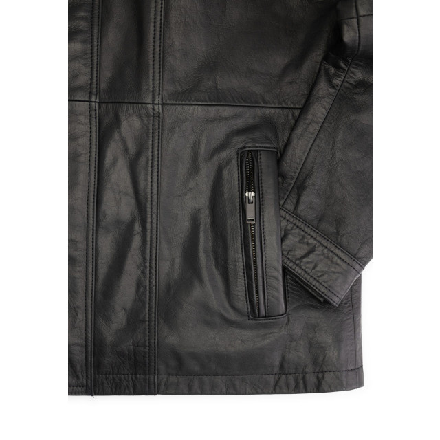 Cycas D'or Buffalo leren parka buffaloblackparka large