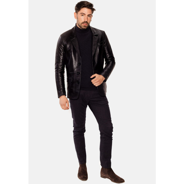 Cycas D'or Leren blazer colbert heren hypeblazerblack_s large