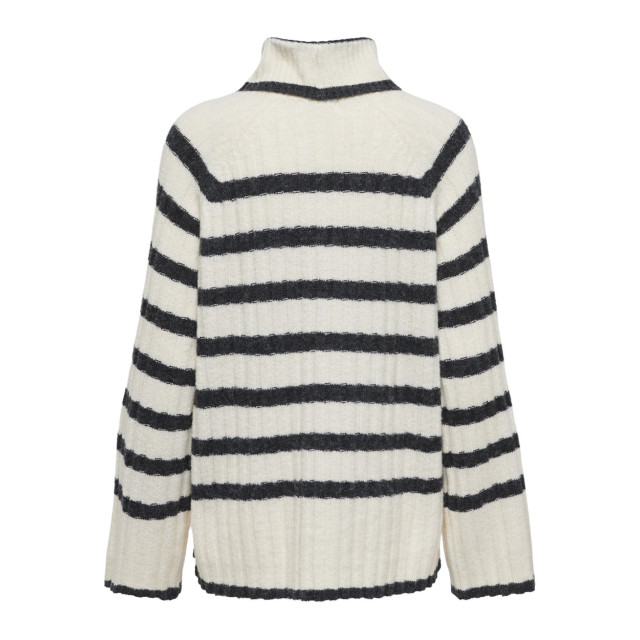 Jacqueline de Yong Jdymiley ls long stripe pullov knt ecru dessin 4219.08.0044 large