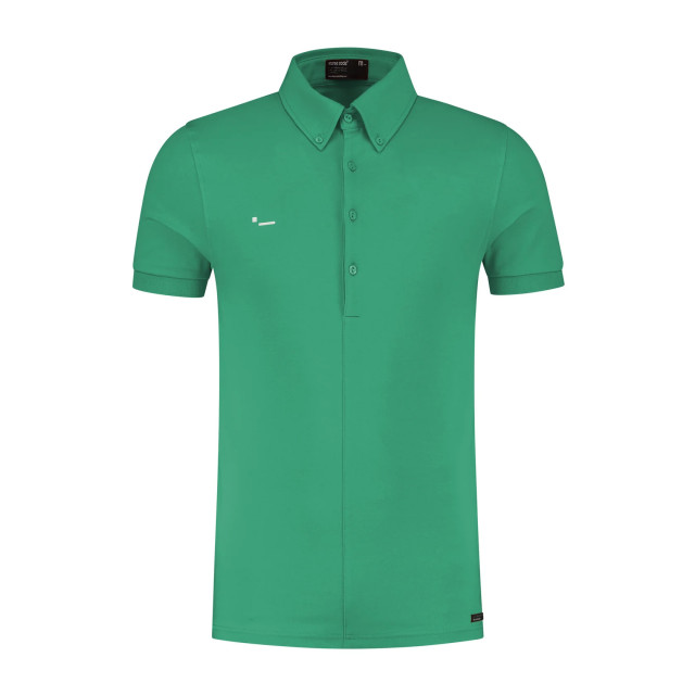 Morse code Alpha 1 jersey polo met korte mouwen 099702-001-L large