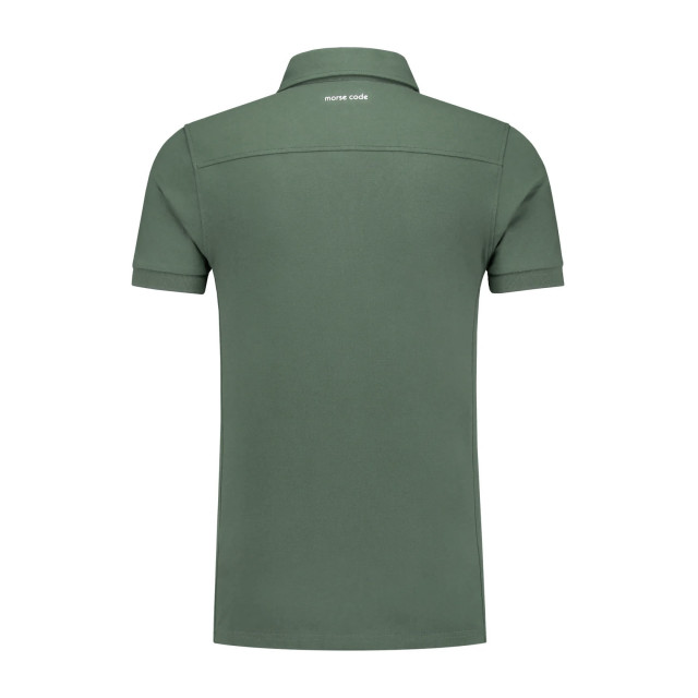 Morse code Alpha 1 pique polo met korte mouwen 099692-001-M large