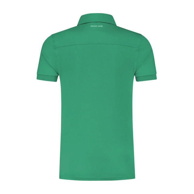 Morse code Alpha 1 jersey polo met korte mouwen 099702-001-L large