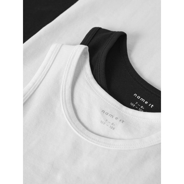 Name It Jongens hemd top nkftank 4-pack zwart/wit 13243388 large