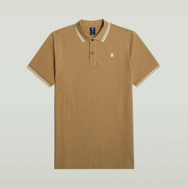 G-Star Dunda slim stripe polo s\s D17127-5864-B444 large