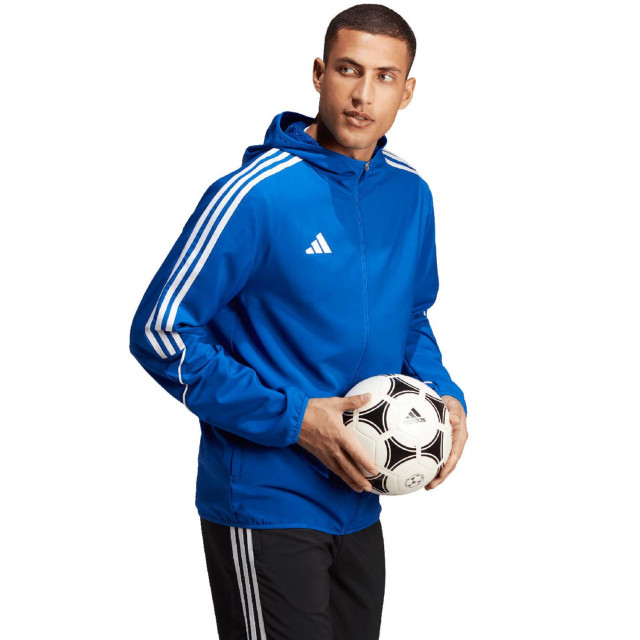 Adidas Heren trio 23 league full zip hoodie UTMR515_blue large