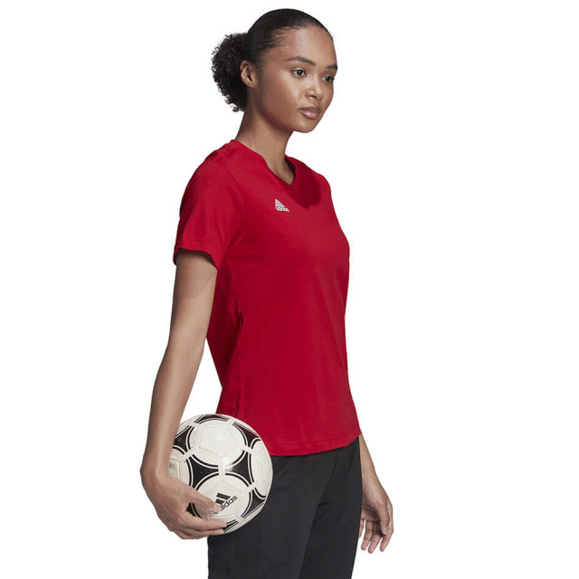 Adidas Dames entrada 22 t-shirt UTMR1632_red large
