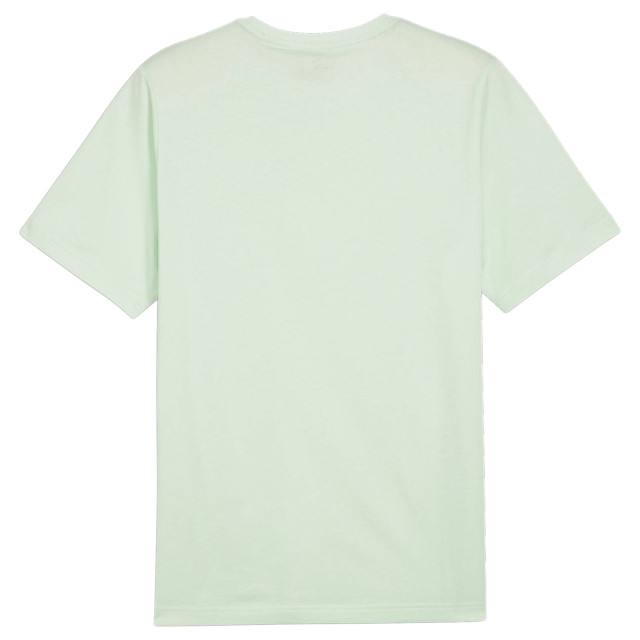 Puma Heren essentials+ logo tweekleurig t-shirt UTMR1012_green large