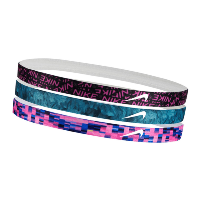 Nike Bedrukte hoofdband (set van 3) UTMR618_greenpink large