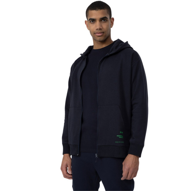 4F Heren polycotton full zip hoodie UTMR647_navyblue large