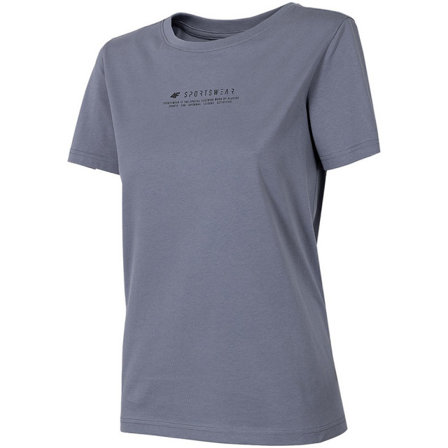 4F Dames h4z22 tsd019 katoenen t-shirt UTMR1228_grey large 4F Dames h4z22 tsd019 katoenen t-shirt UTMR1228_grey large