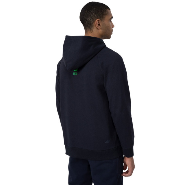 4F Heren polycotton full zip hoodie UTMR647_navyblue large