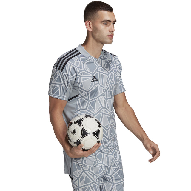 Adidas Heren condivo 22 keepershirt met korte mouwen UTMR732_greysilver large