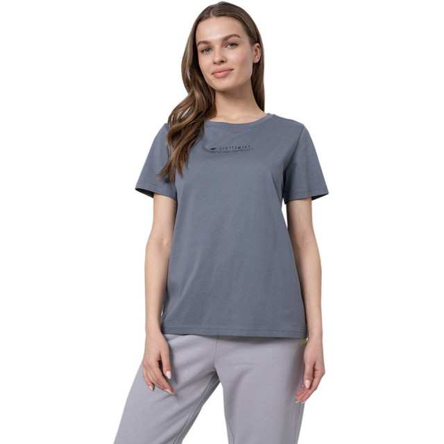 4F Dames h4z22 tsd019 katoenen t-shirt UTMR1228_grey large 4F Dames h4z22 tsd019 katoenen t-shirt UTMR1228_grey large