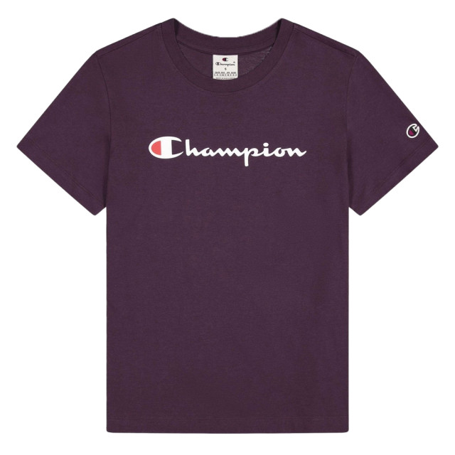 Champion Dames katoenen t-shirt met korte mouwen UTMR1165_purple large