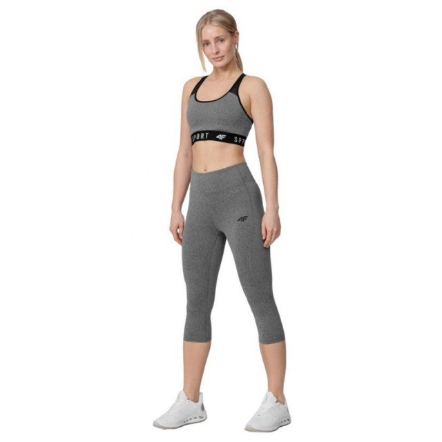 4F Dames functional melange 3/4 lengte joggingbroek UTMR1022_grey large