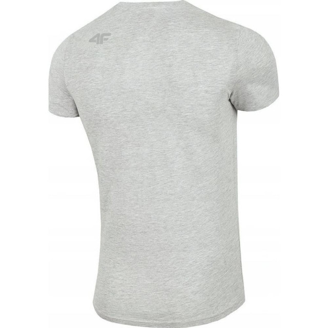 4F Effen normaal t-shirt heren UTMR1102_greysilver large