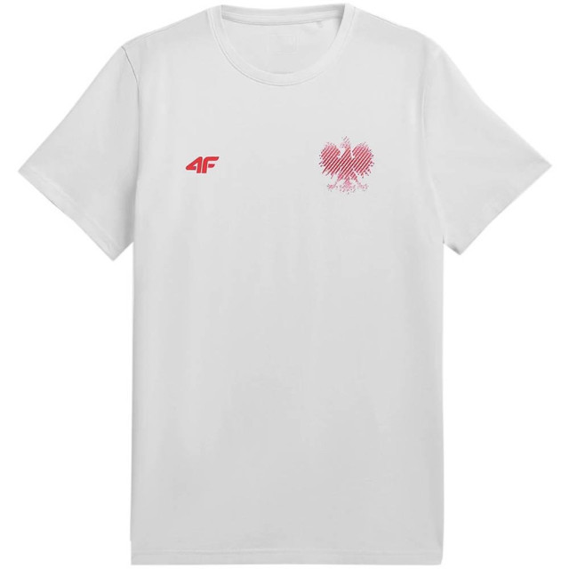 4F Heren robert lewandowski t-shirt UTMR742_white large