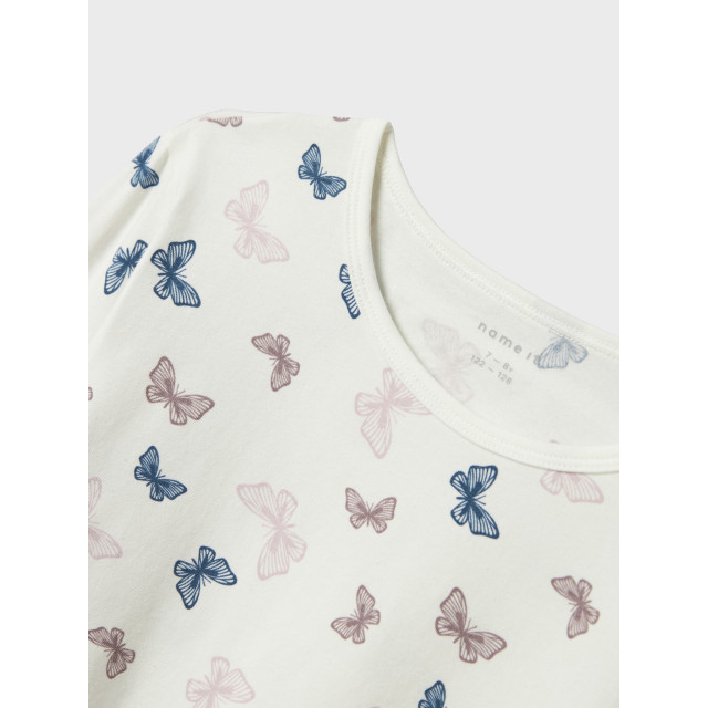 Name It Meisjes lange pyjama set nkfnightset vlinder print crème 13241969 large