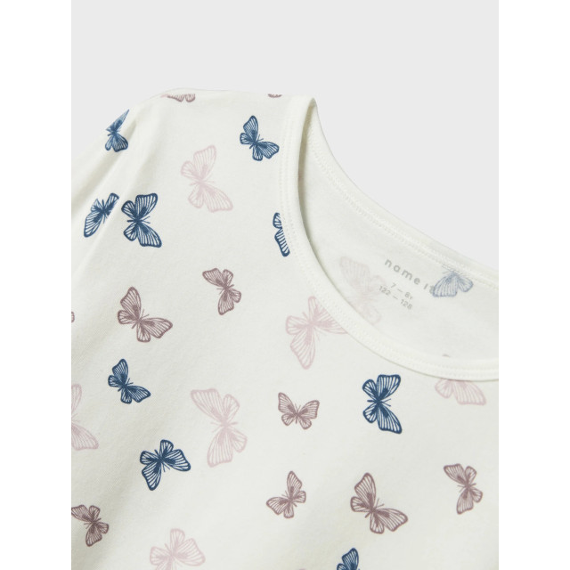 Name It Meisjes lange pyjama set nkfnightset vlinder print crème 13241969 large