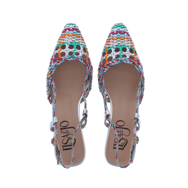 Lisa&jo Waqi vlecht slingback | dames | maat: | imitatieleer 110042 large