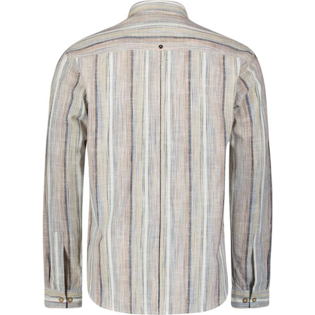 No Excess Shirt slub multi coloured stripes blue 27400340-030 large