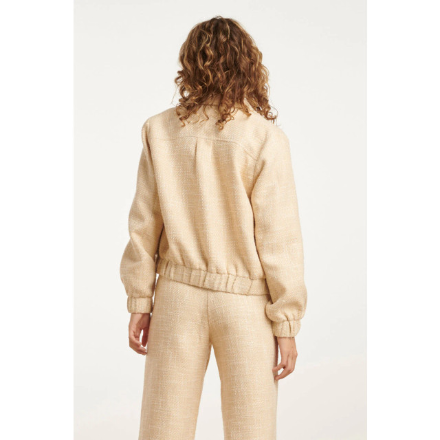Smashed Lemon 25113 zomerse tweed jas | 25113-720-3XL large