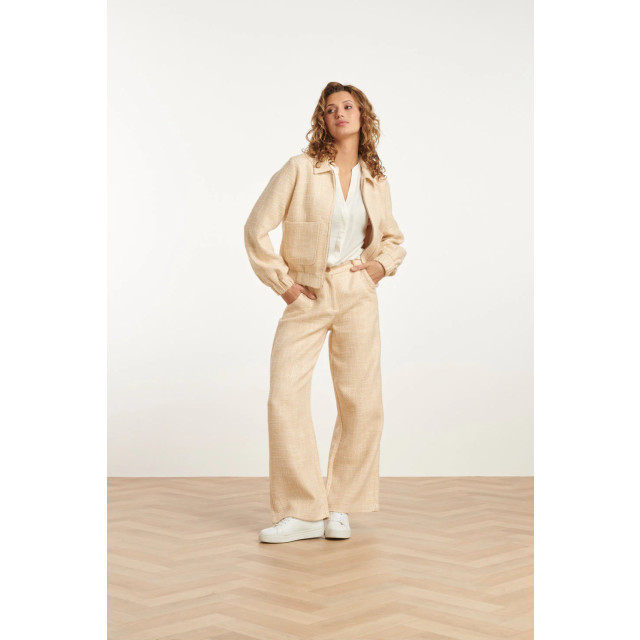 Smashed Lemon 25113 zomerse tweed jas | 25113-720-3XL large