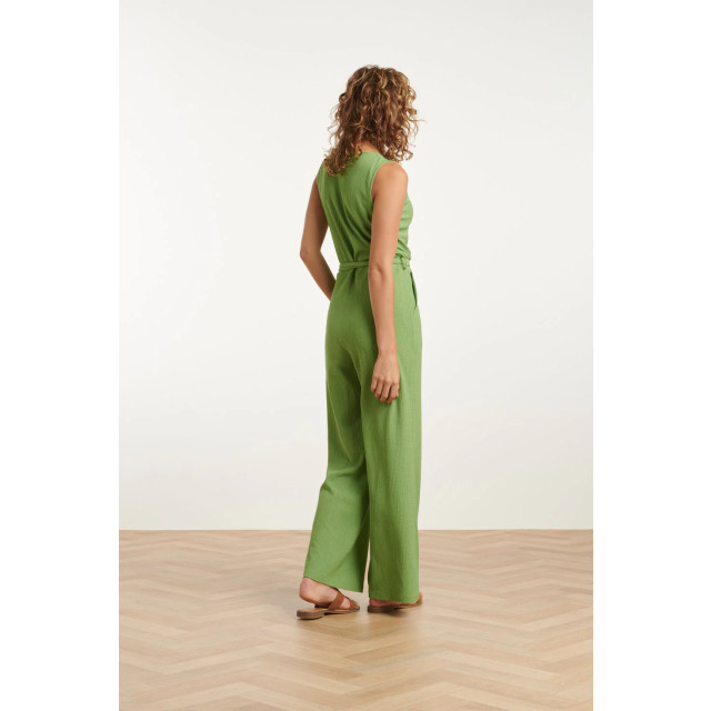 Smashed Lemon 25119 licht stretch crinkle jumpsuit | 25119-500-XXL large