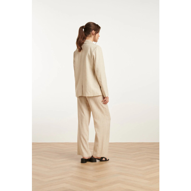 Smashed Lemon 25126 pinstriped linen blazer | 25126-720-999 large