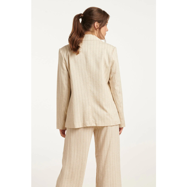 Smashed Lemon 25126 pinstriped linen blazer | 25126-720-999 large