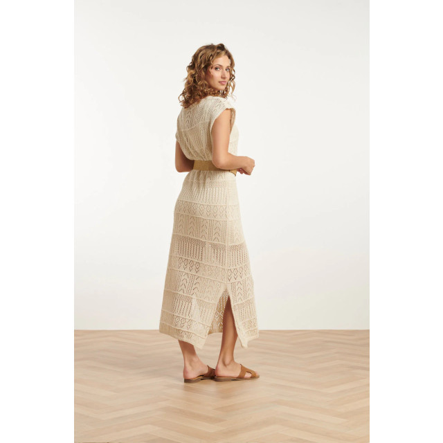 Smashed Lemon 25214 crochet midi jurk | 25214-010-L large Smashed Lemon 25214 crochet midi jurk | 25214-010-L large