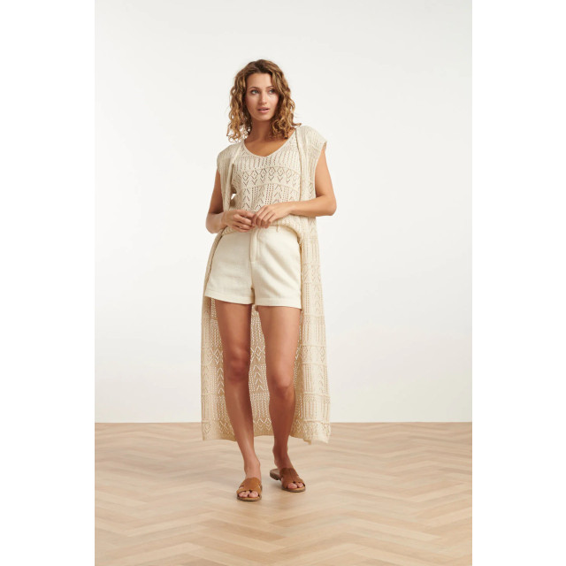 Smashed Lemon 25216 crochet midi cardigan | 25216-010-4XL large