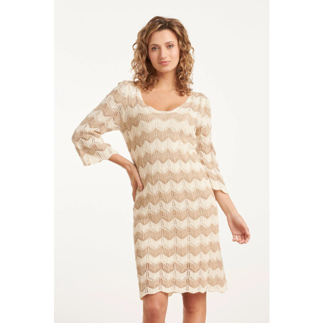 Smashed Lemon 25219 e zigzag crochet jurk | 25219-010-720 large Smashed Lemon 25219 e zigzag crochet jurk | 25219-010-720 large