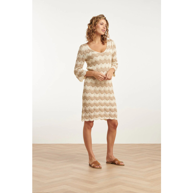 Smashed Lemon 25219 e zigzag crochet jurk | 25219-010-720 large Smashed Lemon 25219 e zigzag crochet jurk | 25219-010-720 large