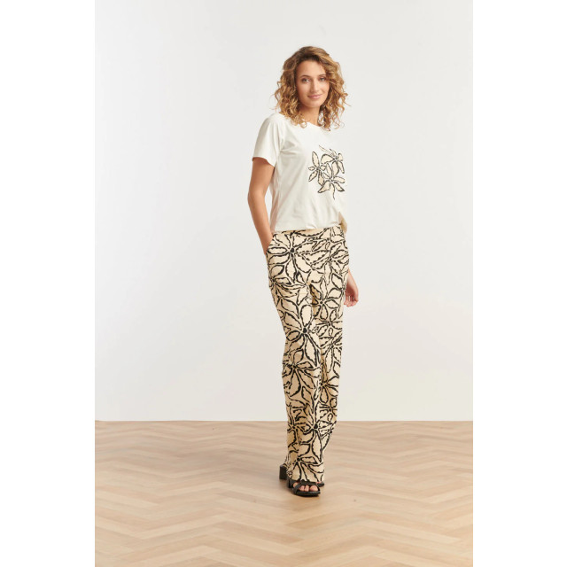 Smashed Lemon 25235 wide leg travel quality broek met e bloemenprint | 8720331344148 large