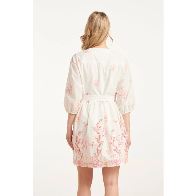 Smashed Lemon 25263 te bloemen geborduurde korte jurk met v-hals | 25263-000-998 large Smashed Lemon 25263 te bloemen geborduurde korte jurk met v-hals | 25263-000-998 large